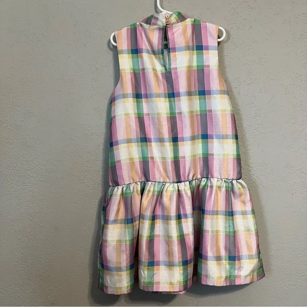 Gymboree Pastel Plaid Sleeveless Cocktail Dress - Picture 7 of 7